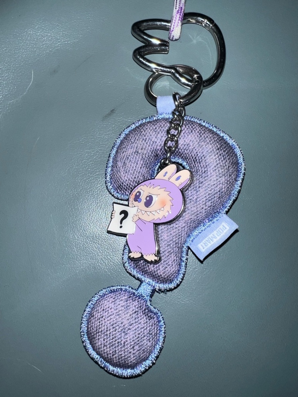 Sale! Purple Plush Labubu Question Mark Keychain Charm—New!